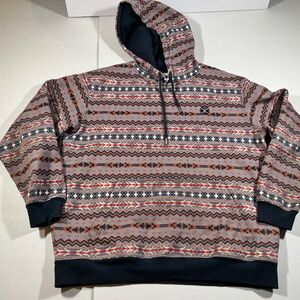 Hooey Hoodie Men’s Large Multicolor Aztec Pullover Rodeo
